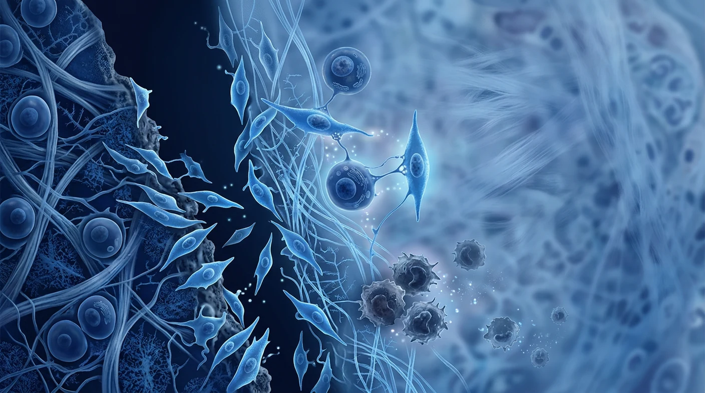 MSC cartilage regeneration microenvironment with chondrocytes and rebuilding extracellular matrix
