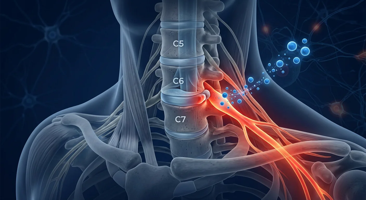 MSC therapy for cervical radiculopathy — nerve root regeneration and pain relief concept