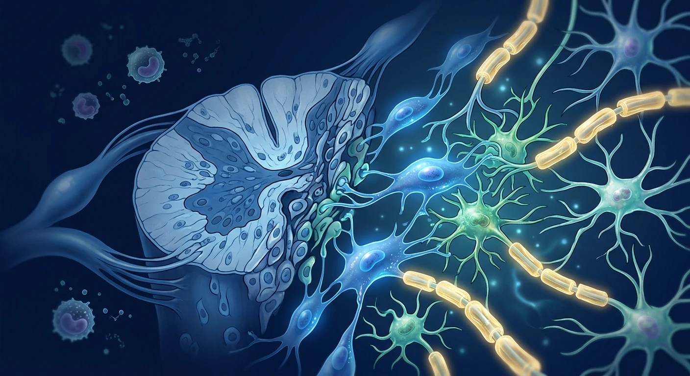 MSC neuroprotection mechanism in cervical spondylotic myelopathy — microglial polarization and remyelination