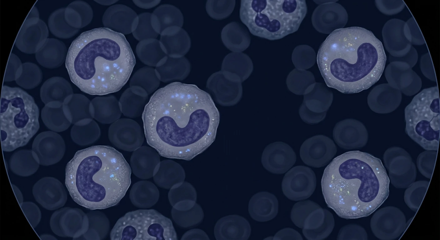 Flow cytometry concept showing monocytes assessed for Apo10 and TKTL1 biomarkers in an EDIM blood test