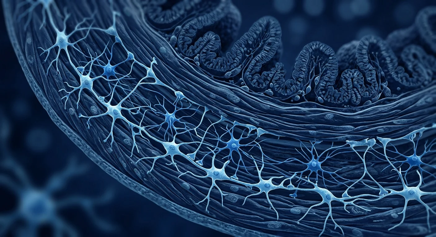 Scientific illustration of gastric motility and interstitial cells of Cajal — stem cell therapy for gastroparesis research context