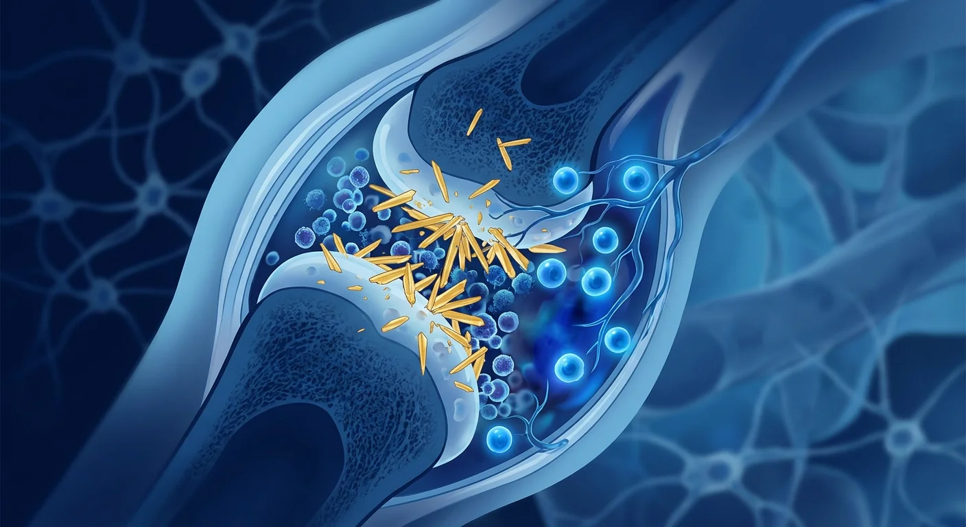 MSC therapy for gout — cellular-level view of urate crystal inflammation and immunomodulation