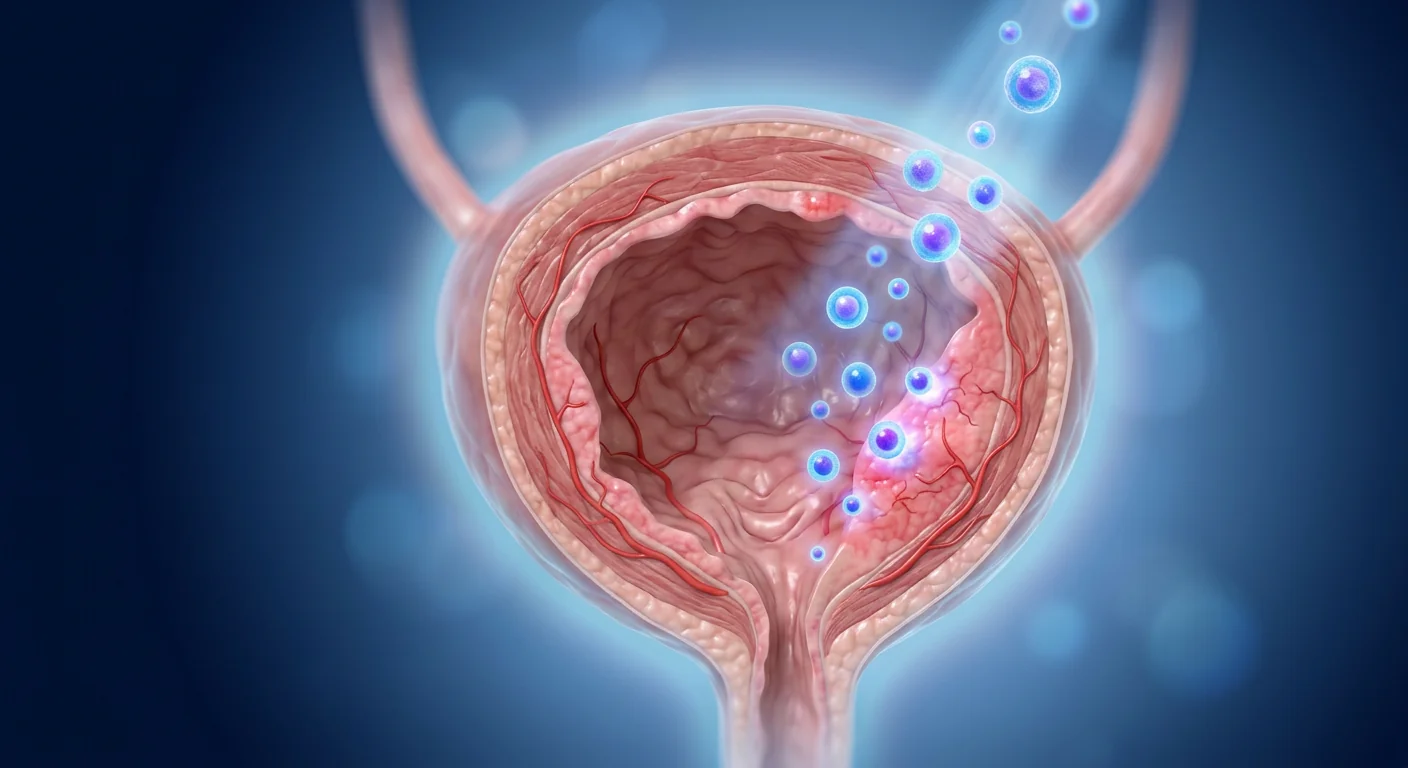 Mesenchymal stem cell therapy for interstitial cystitis — bladder healing illustration
