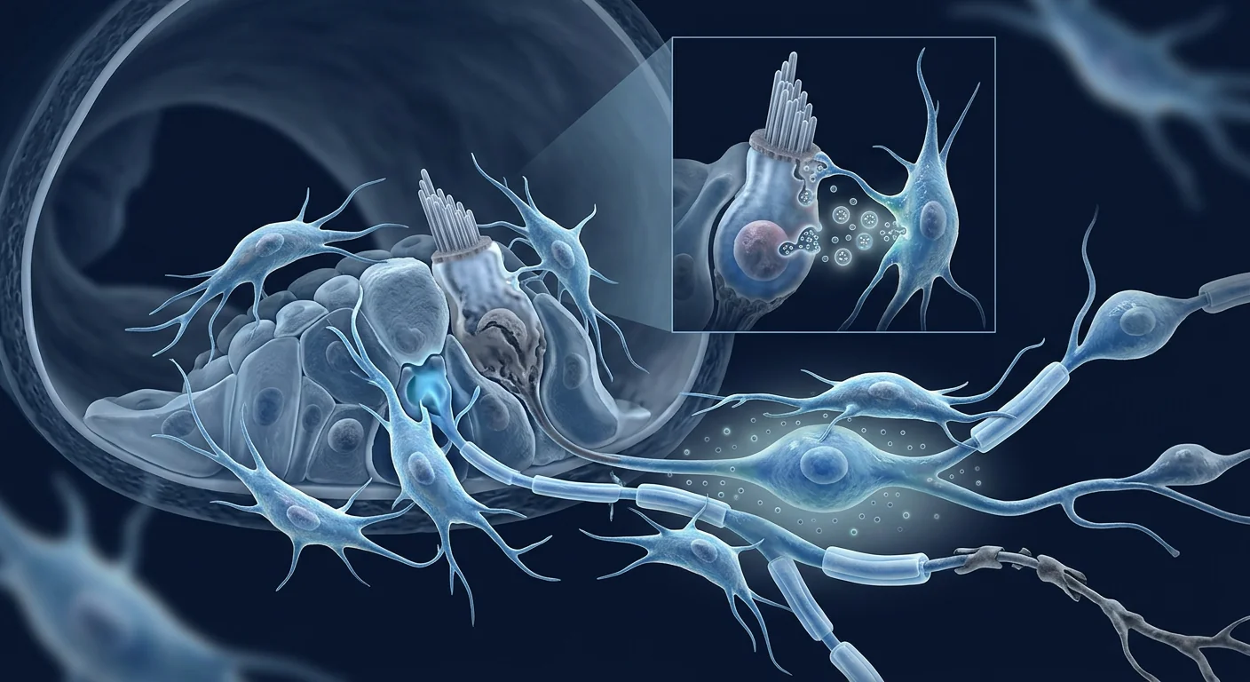 Scientific visualization of cochlear hair cells and auditory neurons — hearing loss regenerative concept