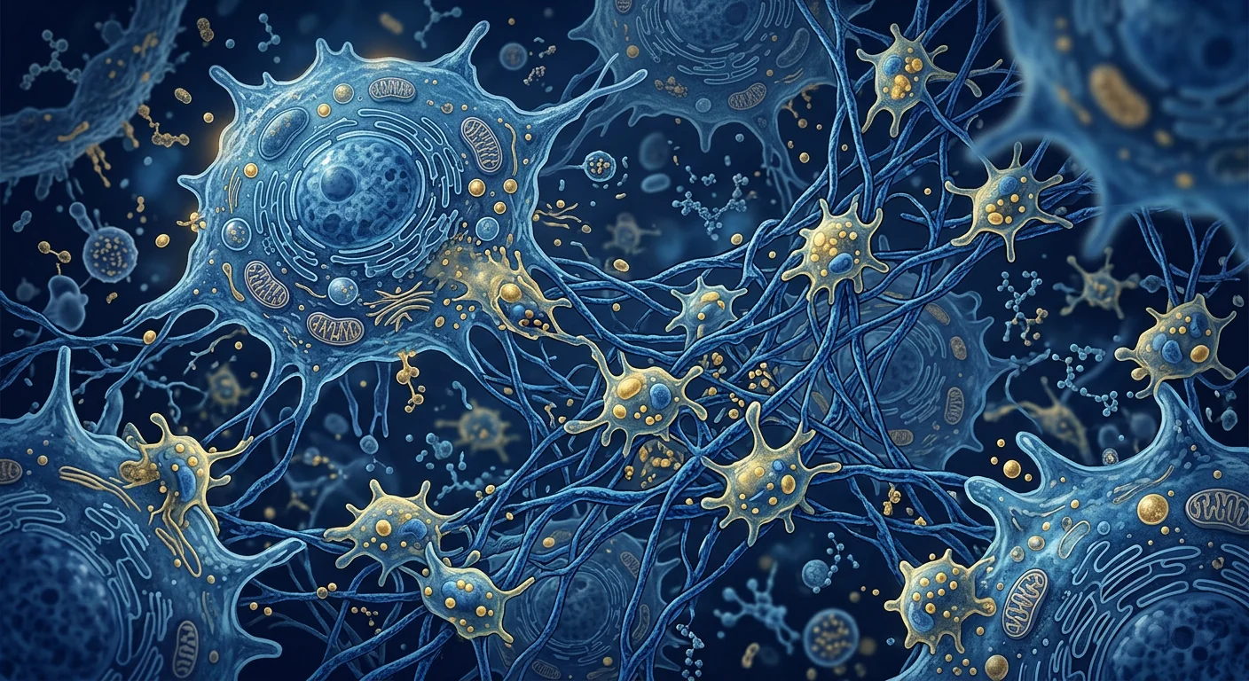 Scientific illustration comparing MSC stem cell therapy and PRP platelet-rich plasma — cellular vs plasma-based regenerative approaches, deep navy and clinical blue palette