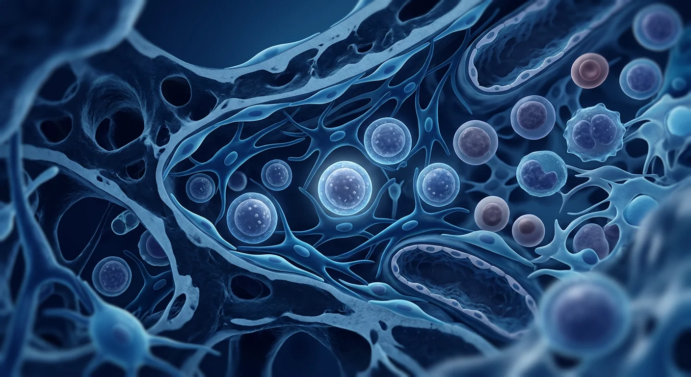 Hematopoietic stem cells and progenitor cells within a recovering bone marrow niche with mesenchymal stromal support