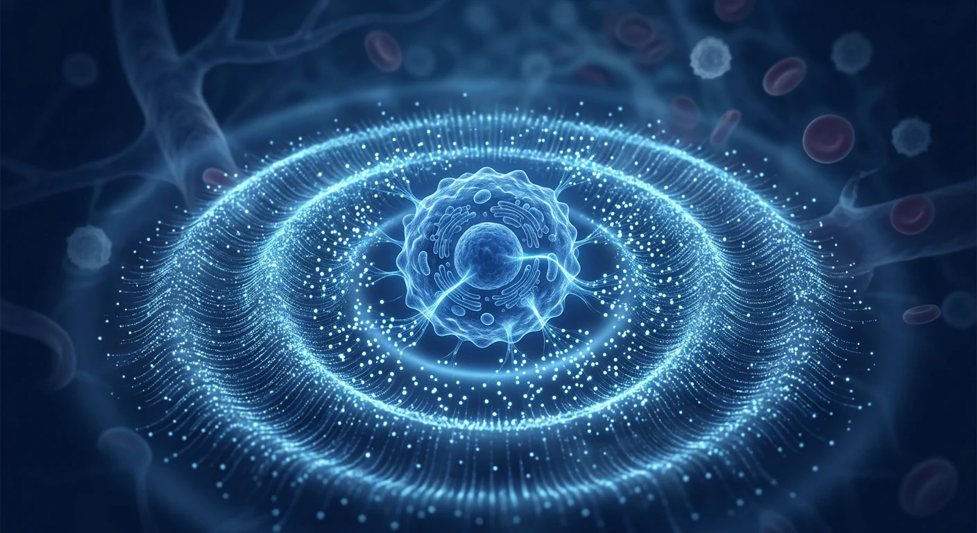 Immune cell releasing a cascade of cytokines during a systemic inflammatory response after cell therapy