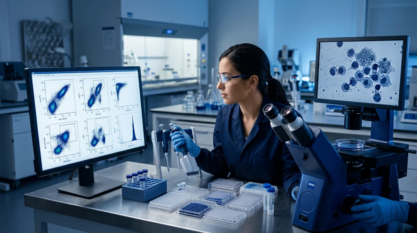 Flow cytometry and tumor-cell killing assays for NK cell potency and release testing