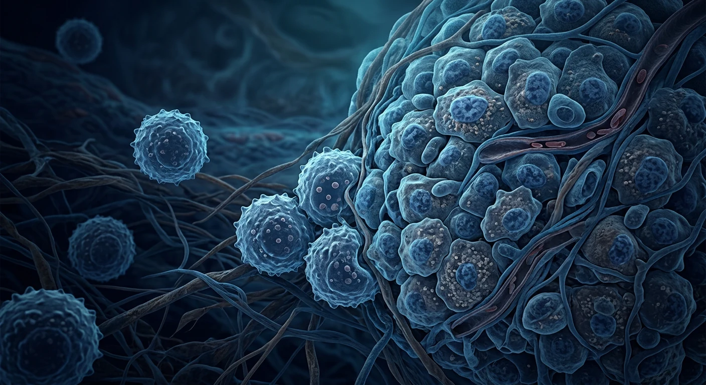 NK cell exhaustion in the tumor microenvironment — natural killer cells suppressed inside tumour tissue