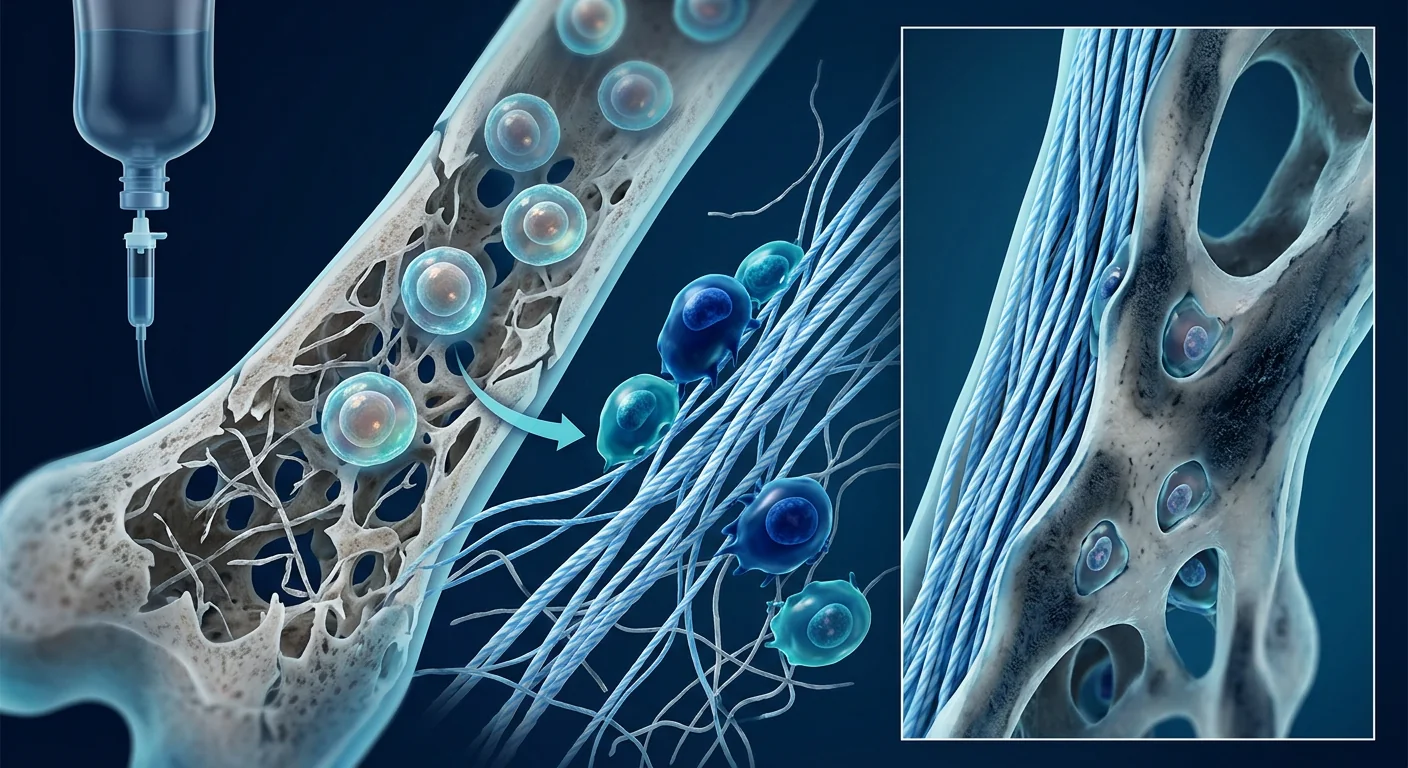 MSC therapy for osteogenesis imperfecta — stem cell treatment for brittle bone disease and collagen repair research