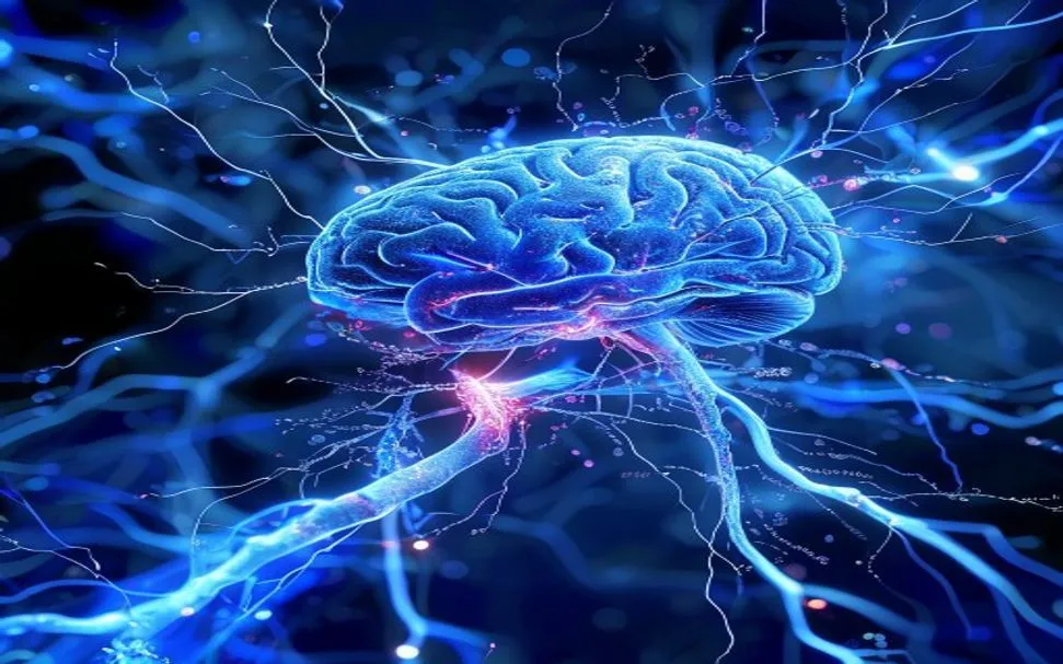 Brain neurons and dopamine pathways — Parkinson's regenerative concept