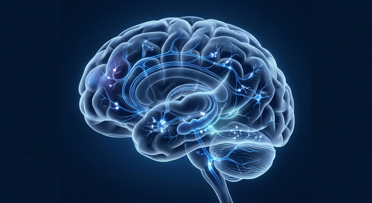 Scientific illustration of neural repair after post-concussion syndrome showing MSC-mediated neuroinflammation resolution and cerebral recovery
