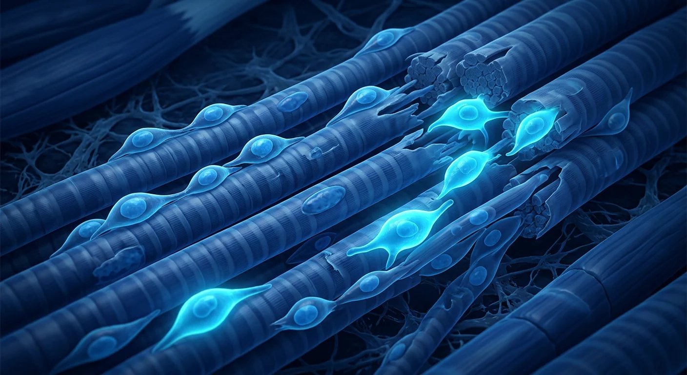 MSC-mediated muscle fiber regeneration and satellite cell activation in sarcopenia