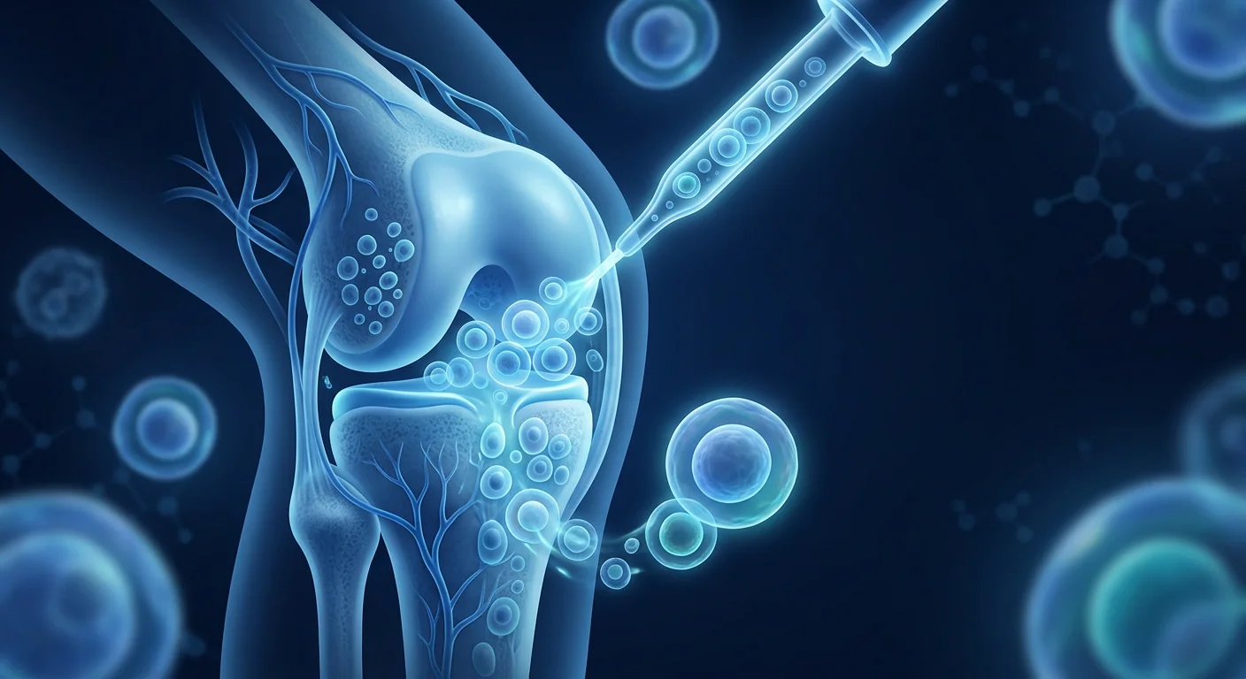 Scientific medical illustration of mesenchymal stem cell therapy for pediatric applications in children's medicine