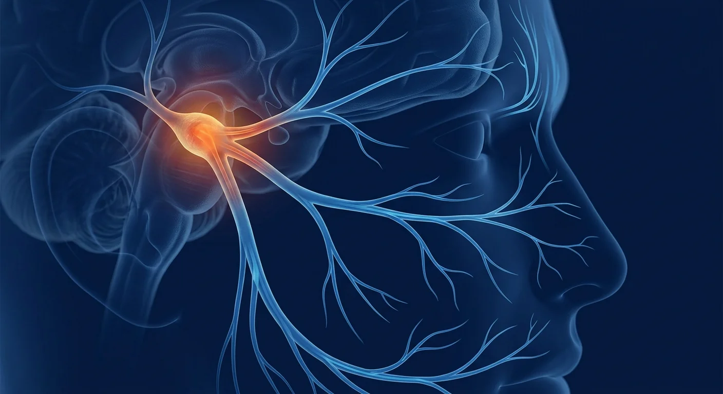 MSC therapy for trigeminal neuralgia — nerve regeneration and pain modulation illustration